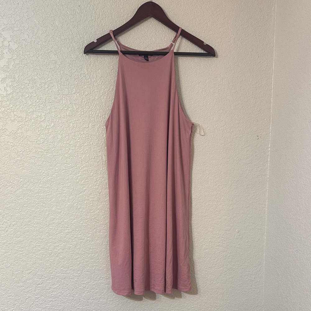 Elegant Pink Sleeveless Dress